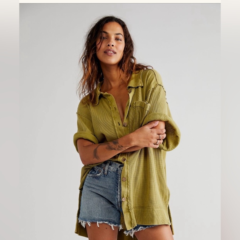 Free people coastline shirting top